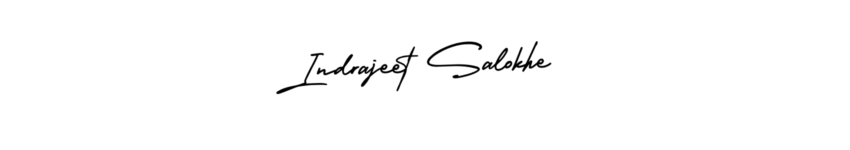 How to make Indrajeet Salokhe name signature. Use AmerikaSignatureDemo-Regular style for creating short signs online. This is the latest handwritten sign. Indrajeet Salokhe signature style 3 images and pictures png