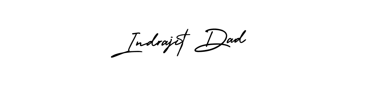 This is the best signature style for the Indrajit Dad name. Also you like these signature font (AmerikaSignatureDemo-Regular). Mix name signature. Indrajit Dad signature style 3 images and pictures png