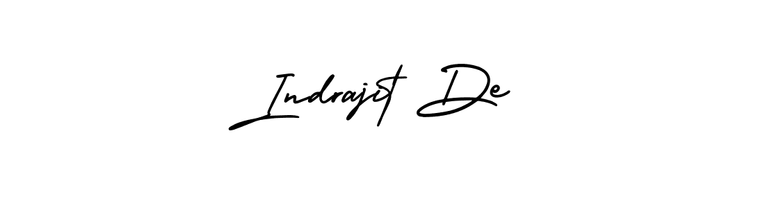 Also we have Indrajit De name is the best signature style. Create professional handwritten signature collection using AmerikaSignatureDemo-Regular autograph style. Indrajit De signature style 3 images and pictures png