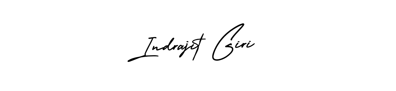 The best way (AmerikaSignatureDemo-Regular) to make a short signature is to pick only two or three words in your name. The name Indrajit Giri include a total of six letters. For converting this name. Indrajit Giri signature style 3 images and pictures png