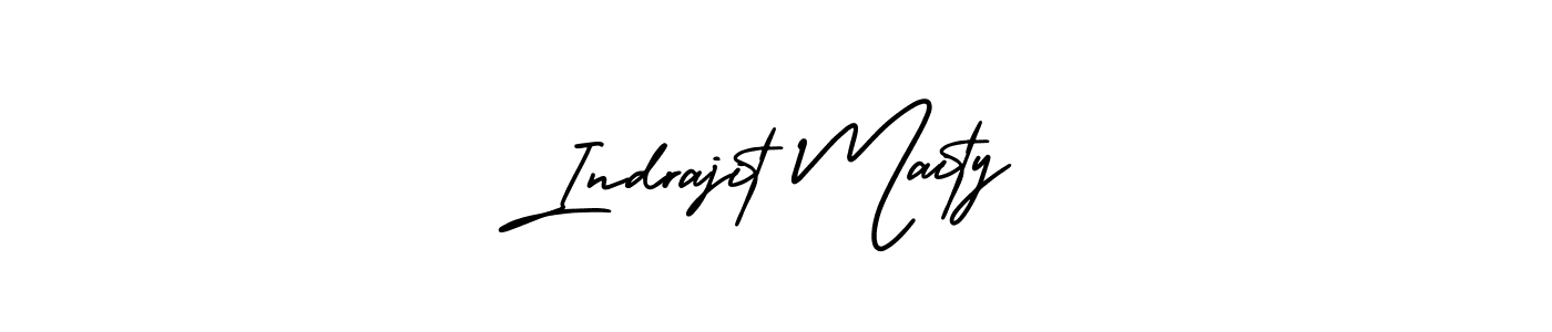 It looks lik you need a new signature style for name Indrajit Maity. Design unique handwritten (AmerikaSignatureDemo-Regular) signature with our free signature maker in just a few clicks. Indrajit Maity signature style 3 images and pictures png