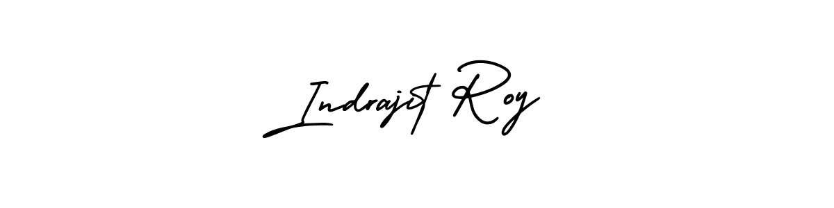 How to make Indrajit Roy name signature. Use AmerikaSignatureDemo-Regular style for creating short signs online. This is the latest handwritten sign. Indrajit Roy signature style 3 images and pictures png