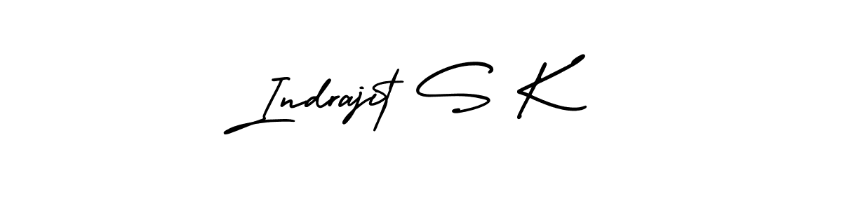 Indrajit S K stylish signature style. Best Handwritten Sign (AmerikaSignatureDemo-Regular) for my name. Handwritten Signature Collection Ideas for my name Indrajit S K. Indrajit S K signature style 3 images and pictures png