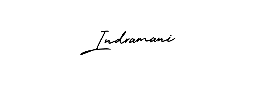 Create a beautiful signature design for name Indramani. With this signature (AmerikaSignatureDemo-Regular) fonts, you can make a handwritten signature for free. Indramani signature style 3 images and pictures png