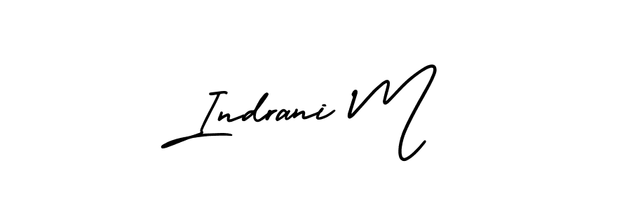 Check out images of Autograph of Indrani M name. Actor Indrani M Signature Style. AmerikaSignatureDemo-Regular is a professional sign style online. Indrani M signature style 3 images and pictures png