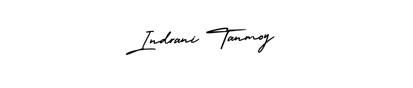 Also You can easily find your signature by using the search form. We will create Indrani Tanmoy name handwritten signature images for you free of cost using AmerikaSignatureDemo-Regular sign style. Indrani Tanmoy signature style 3 images and pictures png