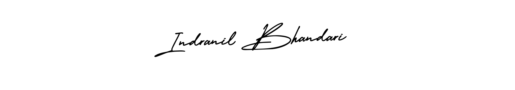 This is the best signature style for the Indranil Bhandari name. Also you like these signature font (AmerikaSignatureDemo-Regular). Mix name signature. Indranil Bhandari signature style 3 images and pictures png