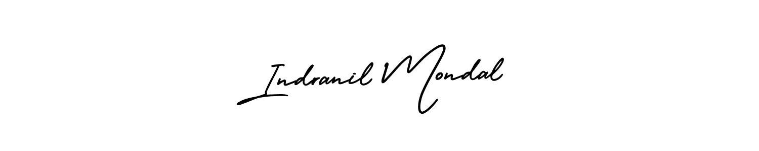 Indranil Mondal stylish signature style. Best Handwritten Sign (AmerikaSignatureDemo-Regular) for my name. Handwritten Signature Collection Ideas for my name Indranil Mondal. Indranil Mondal signature style 3 images and pictures png