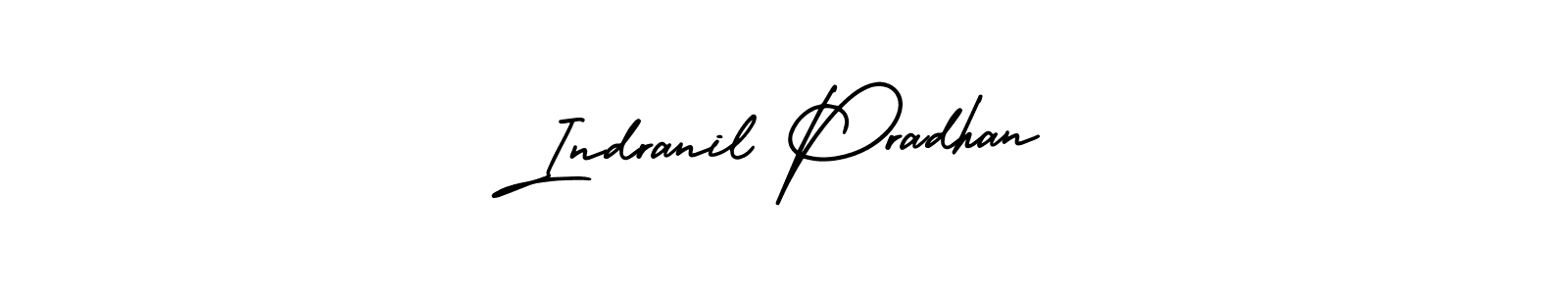 Design your own signature with our free online signature maker. With this signature software, you can create a handwritten (AmerikaSignatureDemo-Regular) signature for name Indranil Pradhan. Indranil Pradhan signature style 3 images and pictures png