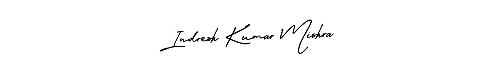 Make a beautiful signature design for name Indresh Kumar Mishra. With this signature (AmerikaSignatureDemo-Regular) style, you can create a handwritten signature for free. Indresh Kumar Mishra signature style 3 images and pictures png
