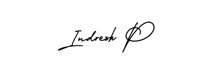 You can use this online signature creator to create a handwritten signature for the name Indresh P. This is the best online autograph maker. Indresh P signature style 3 images and pictures png