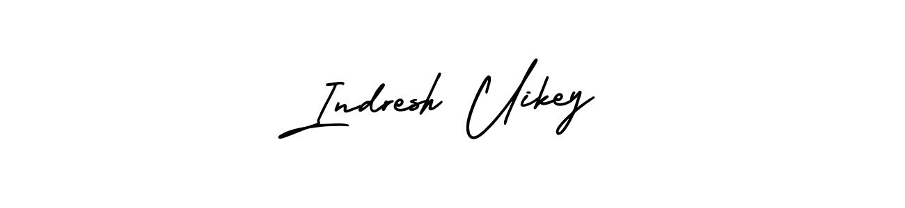 Make a short Indresh Uikey signature style. Manage your documents anywhere anytime using AmerikaSignatureDemo-Regular. Create and add eSignatures, submit forms, share and send files easily. Indresh Uikey signature style 3 images and pictures png