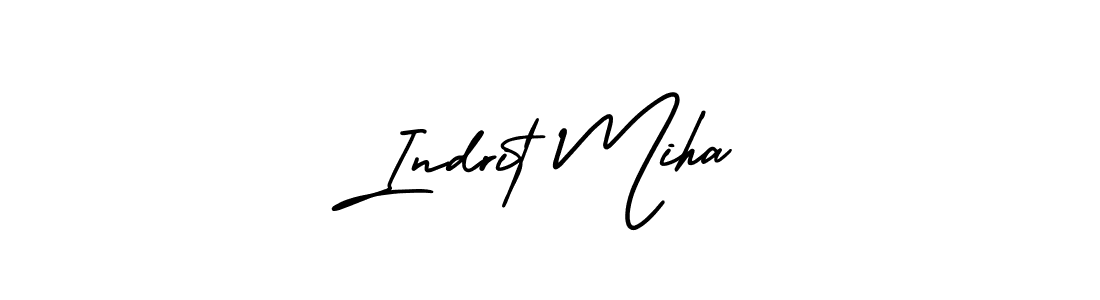 Best and Professional Signature Style for Indrit Miha. AmerikaSignatureDemo-Regular Best Signature Style Collection. Indrit Miha signature style 3 images and pictures png