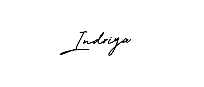 You should practise on your own different ways (AmerikaSignatureDemo-Regular) to write your name (Indriya) in signature. don't let someone else do it for you. Indriya signature style 3 images and pictures png