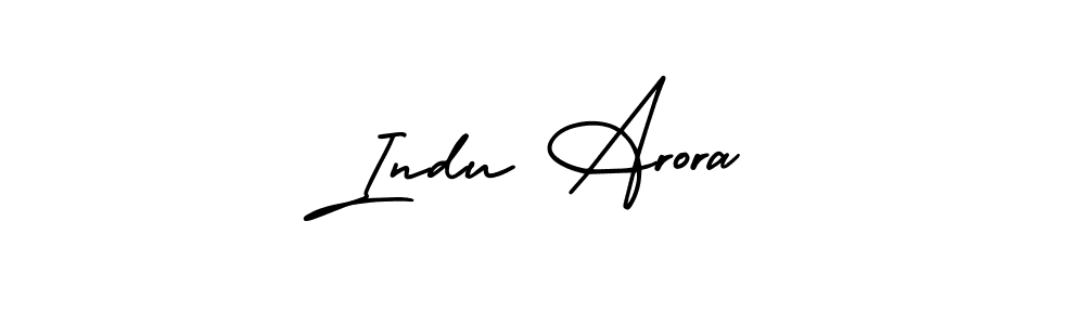 Use a signature maker to create a handwritten signature online. With this signature software, you can design (AmerikaSignatureDemo-Regular) your own signature for name Indu Arora. Indu Arora signature style 3 images and pictures png