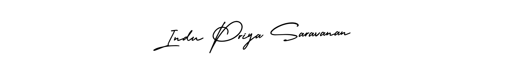 Make a short Indu Priya Saravanan signature style. Manage your documents anywhere anytime using AmerikaSignatureDemo-Regular. Create and add eSignatures, submit forms, share and send files easily. Indu Priya Saravanan signature style 3 images and pictures png