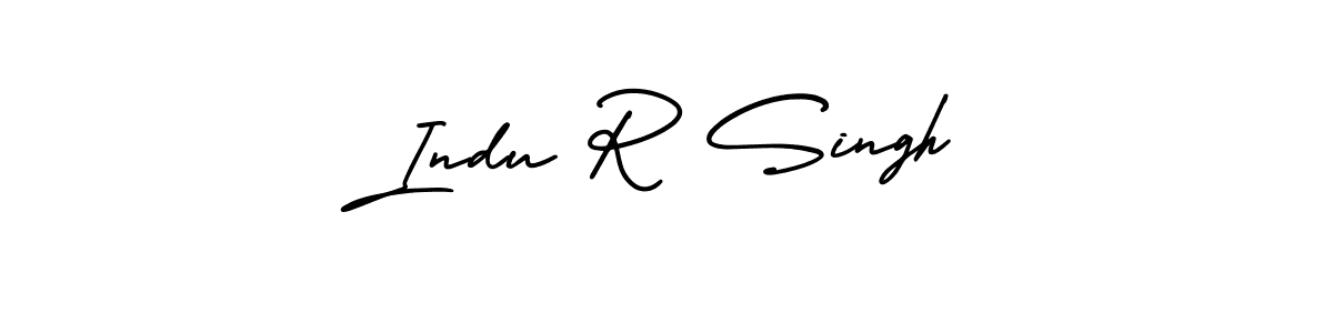 It looks lik you need a new signature style for name Indu R Singh. Design unique handwritten (AmerikaSignatureDemo-Regular) signature with our free signature maker in just a few clicks. Indu R Singh signature style 3 images and pictures png