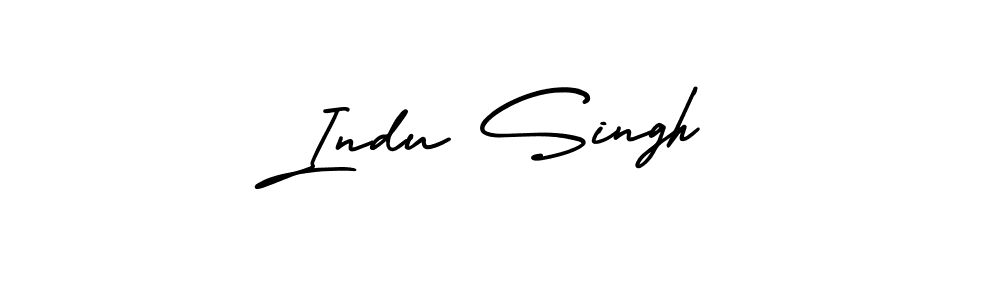 This is the best signature style for the Indu Singh name. Also you like these signature font (AmerikaSignatureDemo-Regular). Mix name signature. Indu Singh signature style 3 images and pictures png