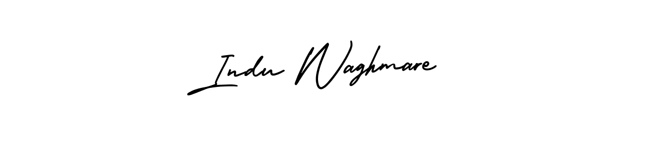 Make a beautiful signature design for name Indu Waghmare. With this signature (AmerikaSignatureDemo-Regular) style, you can create a handwritten signature for free. Indu Waghmare signature style 3 images and pictures png