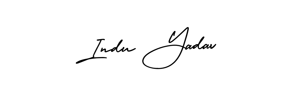 Also You can easily find your signature by using the search form. We will create Indu Yadav name handwritten signature images for you free of cost using AmerikaSignatureDemo-Regular sign style. Indu Yadav signature style 3 images and pictures png