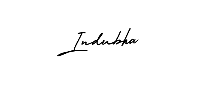 Make a beautiful signature design for name Indubha. With this signature (AmerikaSignatureDemo-Regular) style, you can create a handwritten signature for free. Indubha signature style 3 images and pictures png