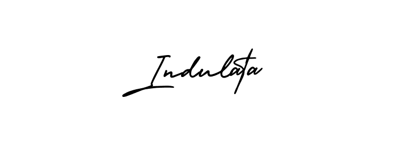 The best way (AmerikaSignatureDemo-Regular) to make a short signature is to pick only two or three words in your name. The name Indulata include a total of six letters. For converting this name. Indulata signature style 3 images and pictures png