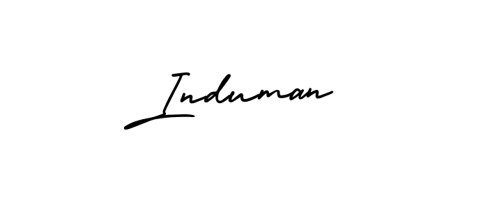 How to Draw Induman signature style? AmerikaSignatureDemo-Regular is a latest design signature styles for name Induman. Induman signature style 3 images and pictures png