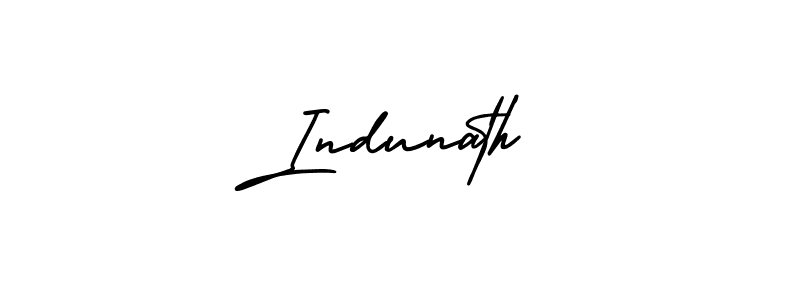 Design your own signature with our free online signature maker. With this signature software, you can create a handwritten (AmerikaSignatureDemo-Regular) signature for name Indunath. Indunath signature style 3 images and pictures png