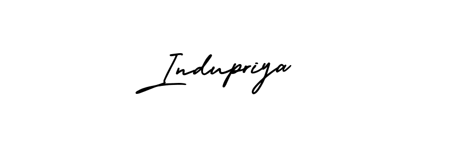 Design your own signature with our free online signature maker. With this signature software, you can create a handwritten (AmerikaSignatureDemo-Regular) signature for name Indupriya. Indupriya signature style 3 images and pictures png