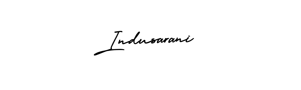 How to make Indusarani name signature. Use AmerikaSignatureDemo-Regular style for creating short signs online. This is the latest handwritten sign. Indusarani signature style 3 images and pictures png