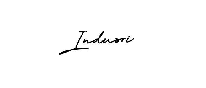 How to make Indusri signature? AmerikaSignatureDemo-Regular is a professional autograph style. Create handwritten signature for Indusri name. Indusri signature style 3 images and pictures png