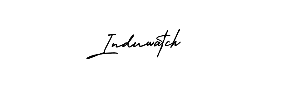 Make a beautiful signature design for name Induwatch. With this signature (AmerikaSignatureDemo-Regular) style, you can create a handwritten signature for free. Induwatch signature style 3 images and pictures png