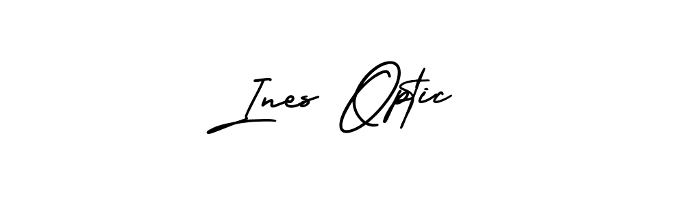 This is the best signature style for the Ines Optic name. Also you like these signature font (AmerikaSignatureDemo-Regular). Mix name signature. Ines Optic signature style 3 images and pictures png