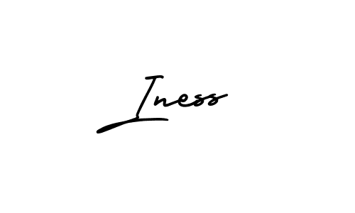 How to make Iness signature? AmerikaSignatureDemo-Regular is a professional autograph style. Create handwritten signature for Iness name. Iness signature style 3 images and pictures png