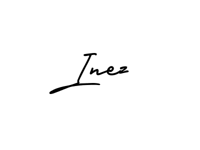 Inez stylish signature style. Best Handwritten Sign (AmerikaSignatureDemo-Regular) for my name. Handwritten Signature Collection Ideas for my name Inez. Inez signature style 3 images and pictures png