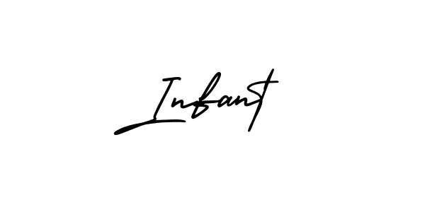 Design your own signature with our free online signature maker. With this signature software, you can create a handwritten (AmerikaSignatureDemo-Regular) signature for name Infant. Infant signature style 3 images and pictures png