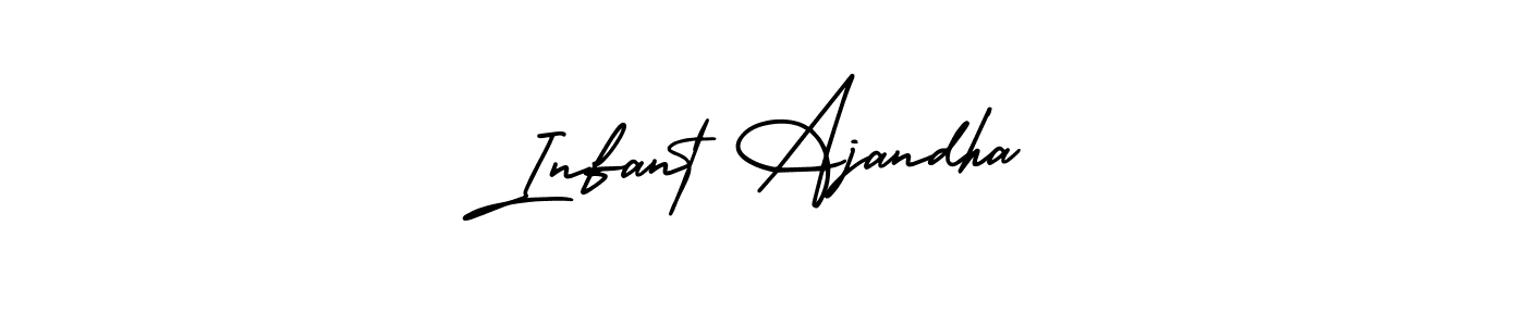 How to make Infant Ajandha signature? AmerikaSignatureDemo-Regular is a professional autograph style. Create handwritten signature for Infant Ajandha name. Infant Ajandha signature style 3 images and pictures png