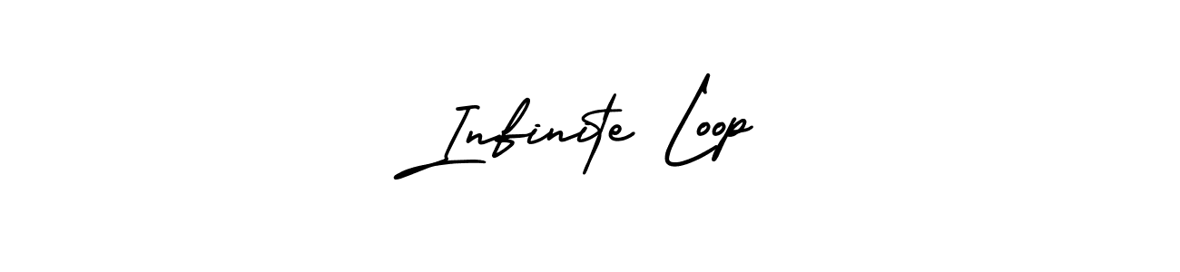 Infinite Loop stylish signature style. Best Handwritten Sign (AmerikaSignatureDemo-Regular) for my name. Handwritten Signature Collection Ideas for my name Infinite Loop. Infinite Loop signature style 3 images and pictures png
