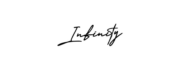 How to make Infinity name signature. Use AmerikaSignatureDemo-Regular style for creating short signs online. This is the latest handwritten sign. Infinity signature style 3 images and pictures png