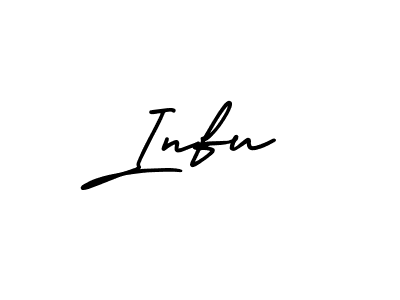 The best way (AmerikaSignatureDemo-Regular) to make a short signature is to pick only two or three words in your name. The name Infu include a total of six letters. For converting this name. Infu signature style 3 images and pictures png