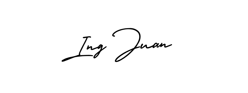 Also You can easily find your signature by using the search form. We will create Ing Juan name handwritten signature images for you free of cost using AmerikaSignatureDemo-Regular sign style. Ing Juan signature style 3 images and pictures png