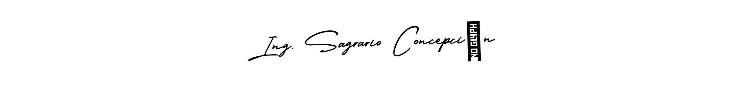 Make a beautiful signature design for name Ing. Sagrario Concepción. Use this online signature maker to create a handwritten signature for free. Ing. Sagrario Concepción signature style 3 images and pictures png