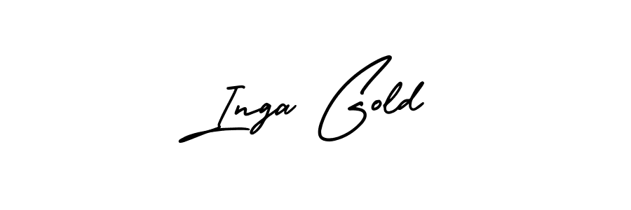 The best way (AmerikaSignatureDemo-Regular) to make a short signature is to pick only two or three words in your name. The name Inga Gold include a total of six letters. For converting this name. Inga Gold signature style 3 images and pictures png