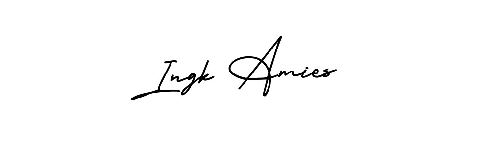 Also we have Ingk Amies name is the best signature style. Create professional handwritten signature collection using AmerikaSignatureDemo-Regular autograph style. Ingk Amies signature style 3 images and pictures png