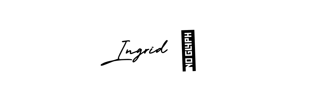 Create a beautiful signature design for name Ingrid ♡. With this signature (AmerikaSignatureDemo-Regular) fonts, you can make a handwritten signature for free. Ingrid ♡ signature style 3 images and pictures png