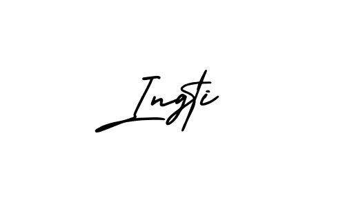 Ingti stylish signature style. Best Handwritten Sign (AmerikaSignatureDemo-Regular) for my name. Handwritten Signature Collection Ideas for my name Ingti. Ingti signature style 3 images and pictures png