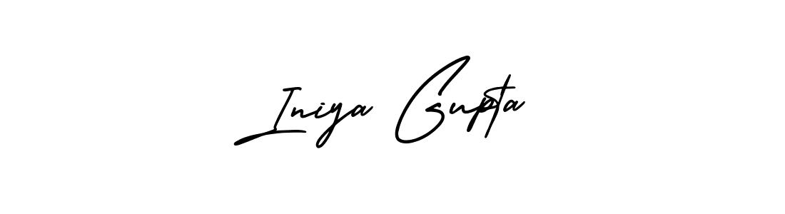 Also You can easily find your signature by using the search form. We will create Iniya Gupta name handwritten signature images for you free of cost using AmerikaSignatureDemo-Regular sign style. Iniya Gupta signature style 3 images and pictures png