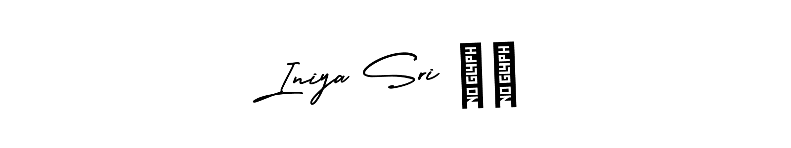 How to make Iniya Sri ❤️ signature? AmerikaSignatureDemo-Regular is a professional autograph style. Create handwritten signature for Iniya Sri ❤️ name. Iniya Sri ❤️ signature style 3 images and pictures png