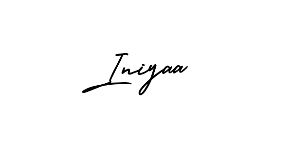 Create a beautiful signature design for name Iniyaa. With this signature (AmerikaSignatureDemo-Regular) fonts, you can make a handwritten signature for free. Iniyaa signature style 3 images and pictures png