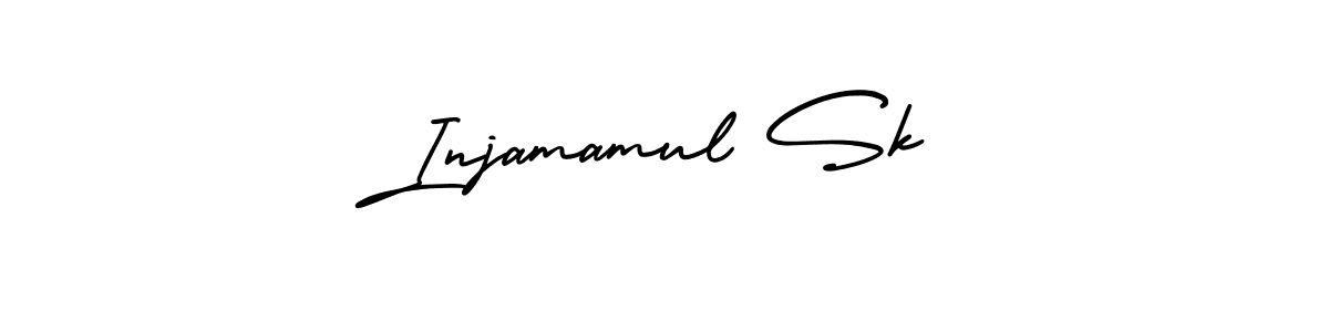 This is the best signature style for the Injamamul Sk name. Also you like these signature font (AmerikaSignatureDemo-Regular). Mix name signature. Injamamul Sk signature style 3 images and pictures png